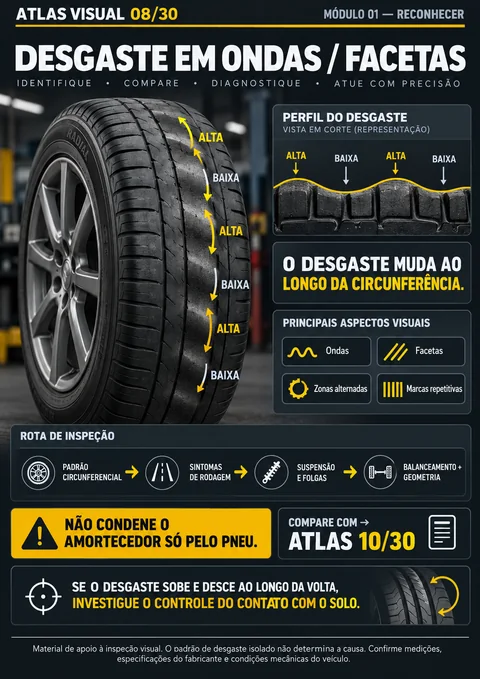 Desgaste em ondas e facetas