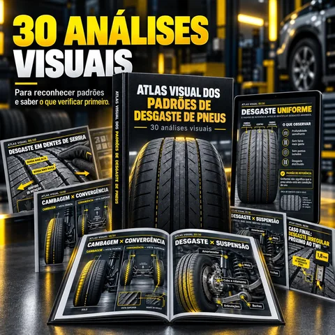 Atlas Visual dos Padrões de Desgaste de Pneus: 30 análises visuais
